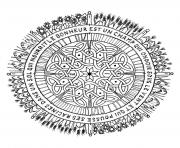 Coloriage coloring mandala adult 4 